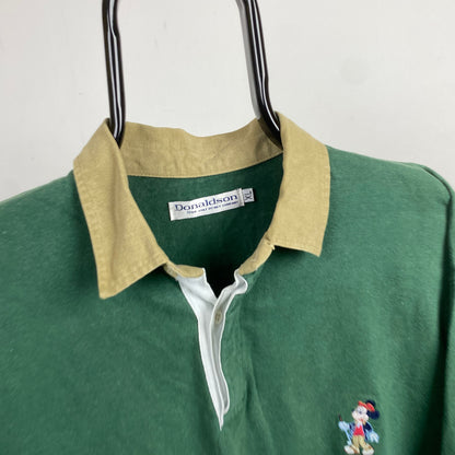 Retro 90s Mickey Mouse Golf Sweatshirt Green XL