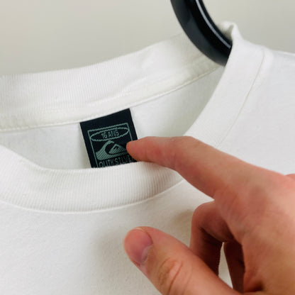 Retro Quiksilver T-Shirt White Small