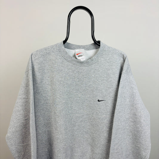 90s Nike Sweatshirt Grey Large