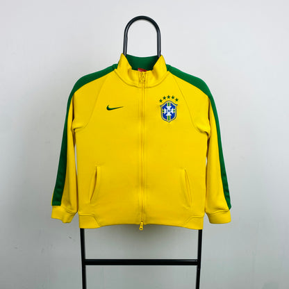 00s Nike Brazil Track Jacket Yellow XS