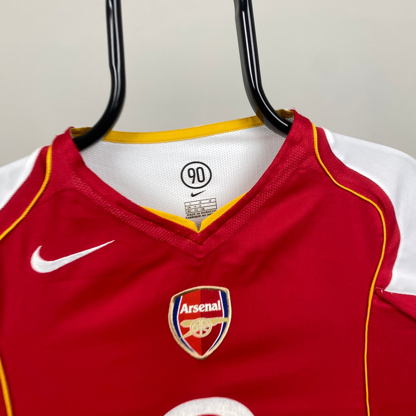 00s Nike Arsenal Football Shirt T-Shirt Red XS