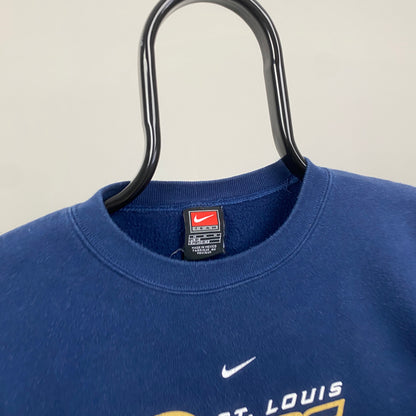 90s Nike St Louis Rams Sweatshirt Blue XS