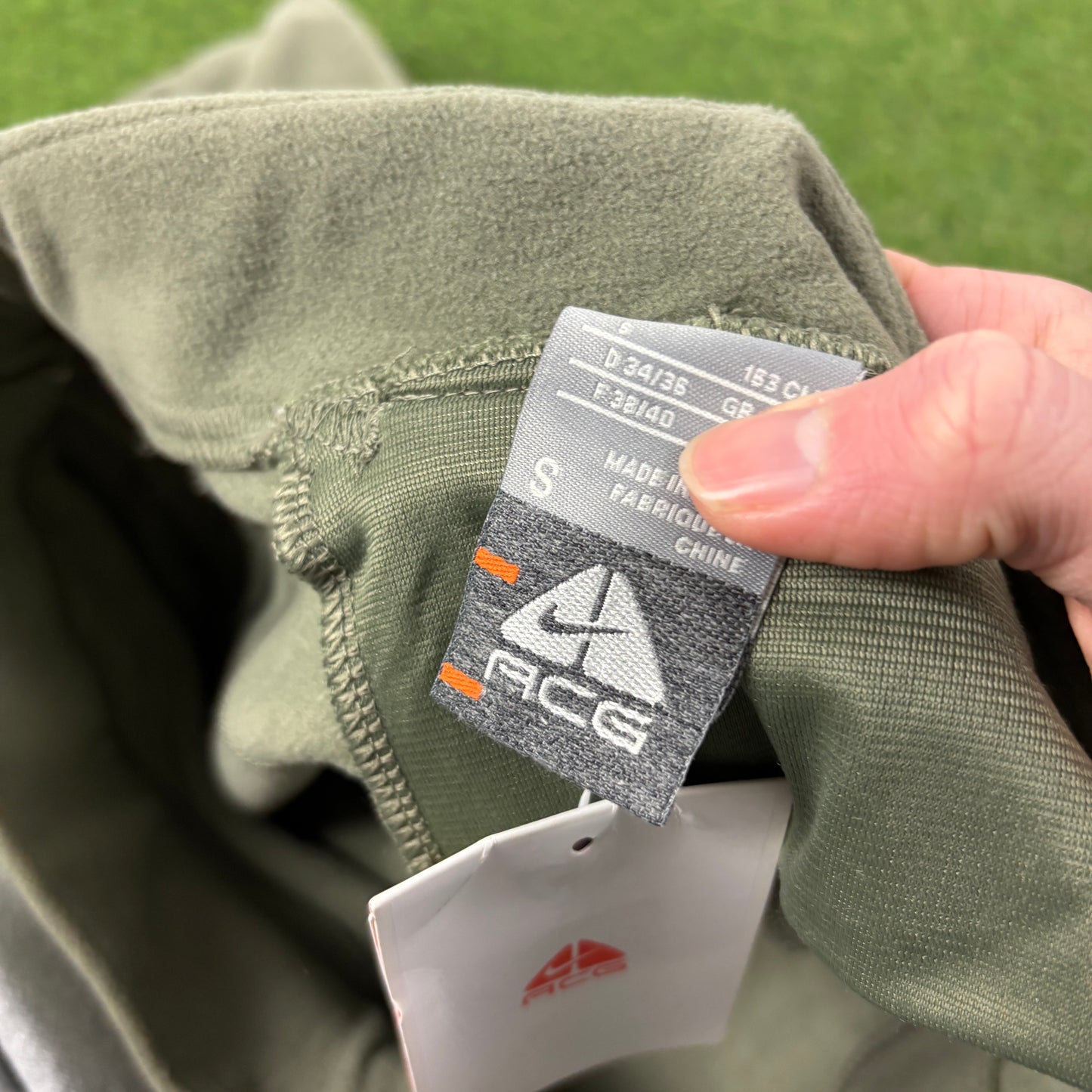 00s Nike ACG Fleece Joggers Green Small