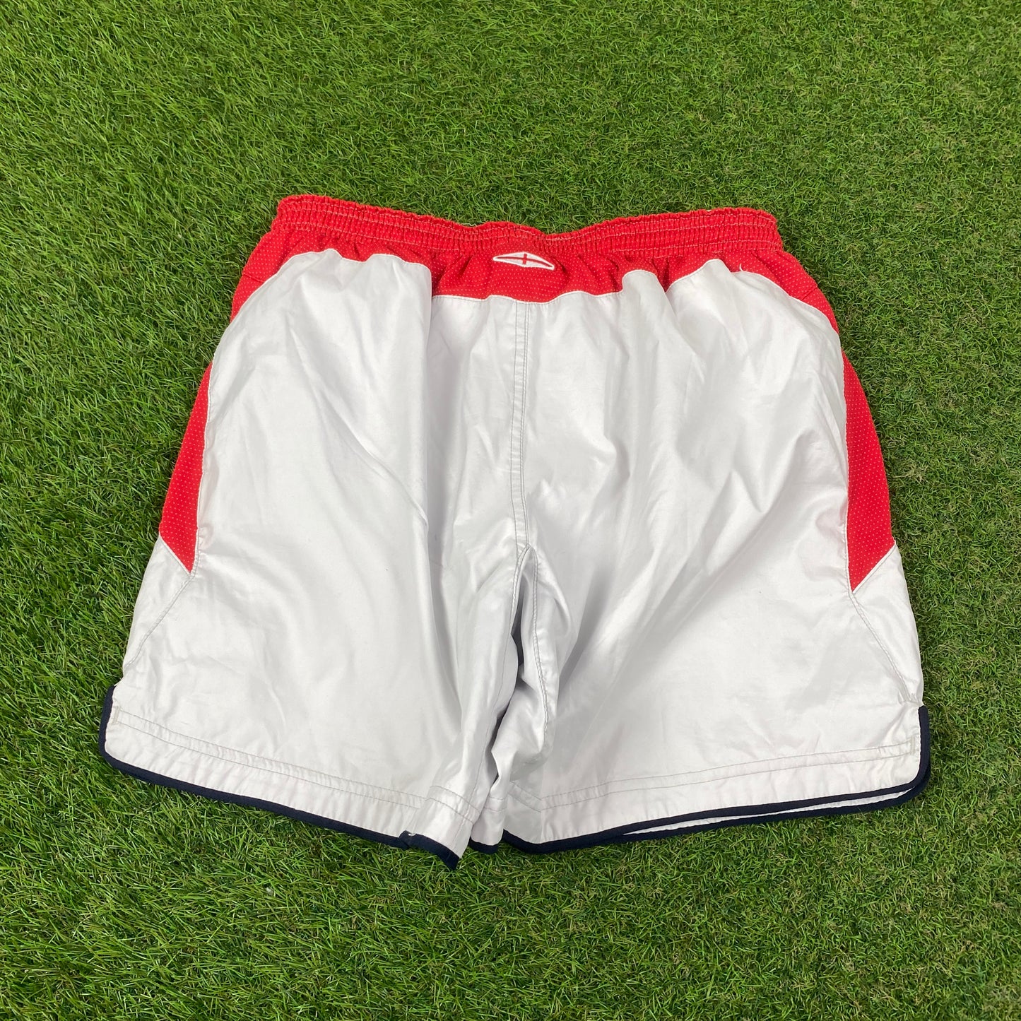 Retro Umbro England Football Shorts White Medium