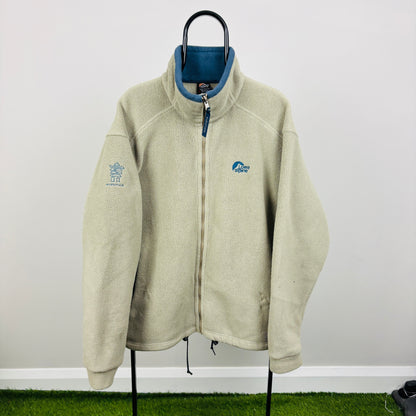 90s Lowe Alpine Deep Pile Fleece Sweatshirt Brown Large