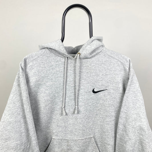 90s Nike Heavyweight Hoodie Grey Small