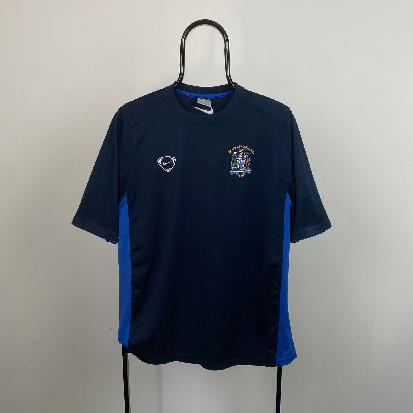 00s Nike Grays Athletic Football Shirt T-Shirt Blue Large