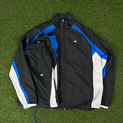 00s Nike Tn Air Windbreaker Jacket + Joggers Set Blue Medium