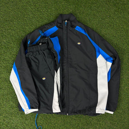 00s Nike Tn Air Windbreaker Jacket + Joggers Set Blue Medium