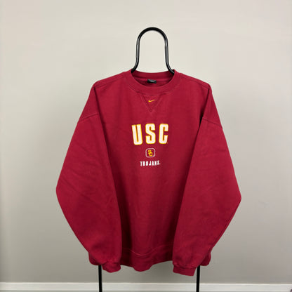 90s Nike USC Trojans Sweatshirt Red Large