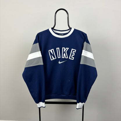 90s Nike Sweatshirt Blue Small
