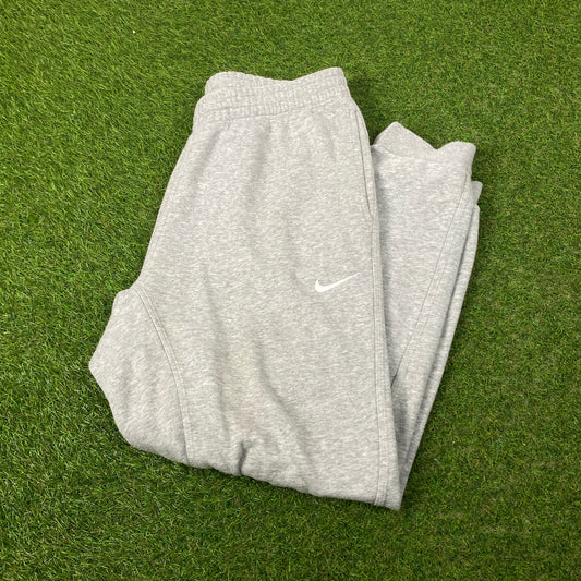 00s Nike Cotton Joggers Grey Large