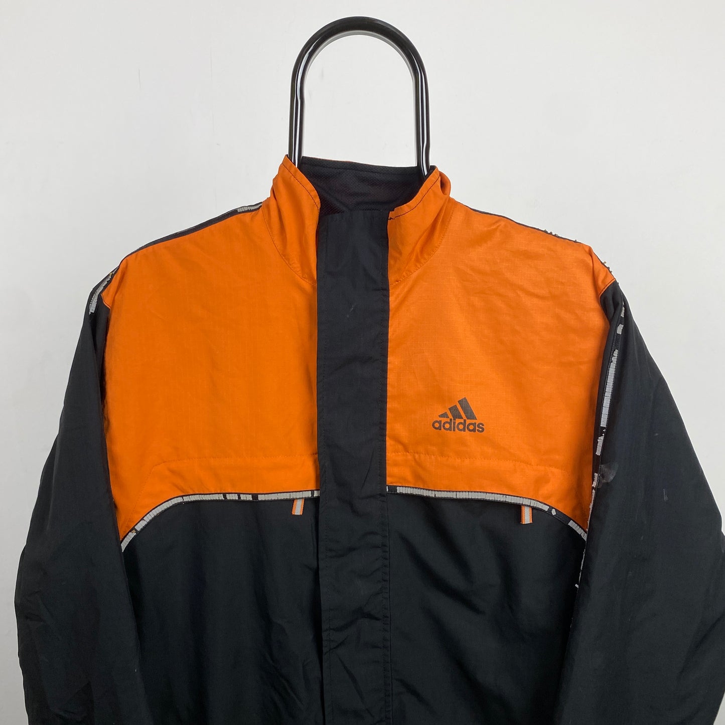 90s Adidas Equipment Windbreaker Jacket Black Small