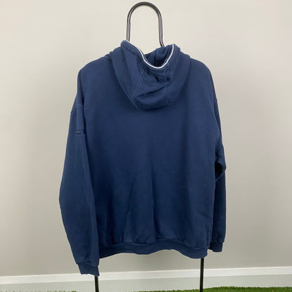00s Nike Centre Swoosh Hoodie Blue XL