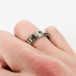 Retro Vintage Turtle Spinning Ring Silver