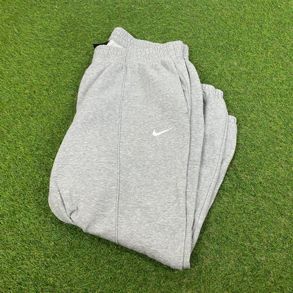 00s Nike Wide Leg Cotton Joggers Grey XL