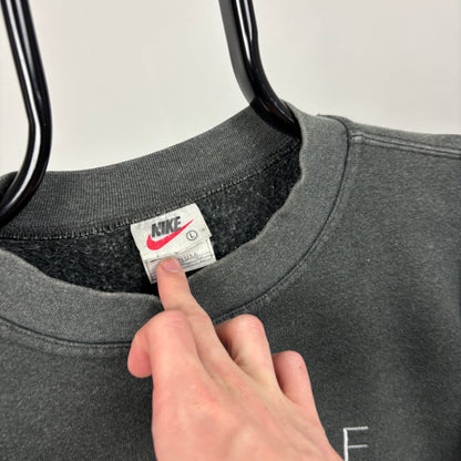 90s Nike Sweatshirt Grey Large