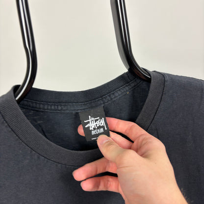 90s Nike Stussy T-Shirt Black Medium