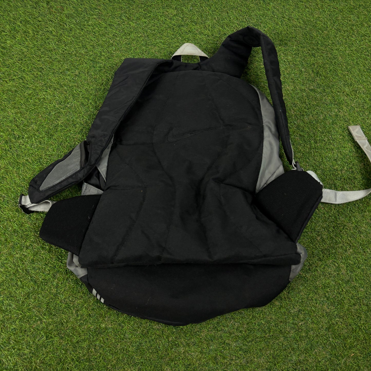 90s Nike Multi Pocket Rucksack Bag Grey