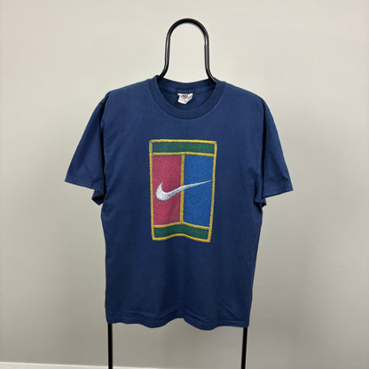 90s Nike Challenge Court T-Shirt Blue Medium