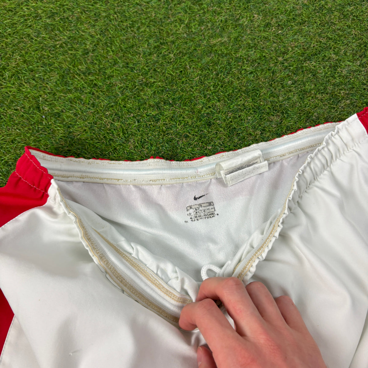 00s Nike Arsenal T90 Football Shorts White XL