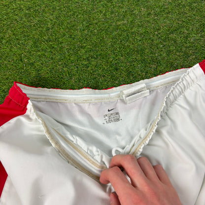 00s Nike Arsenal T90 Football Shorts White XL