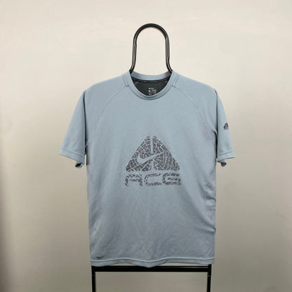 00s Nike ACG Cobweb T-Shirt Blue Medium
