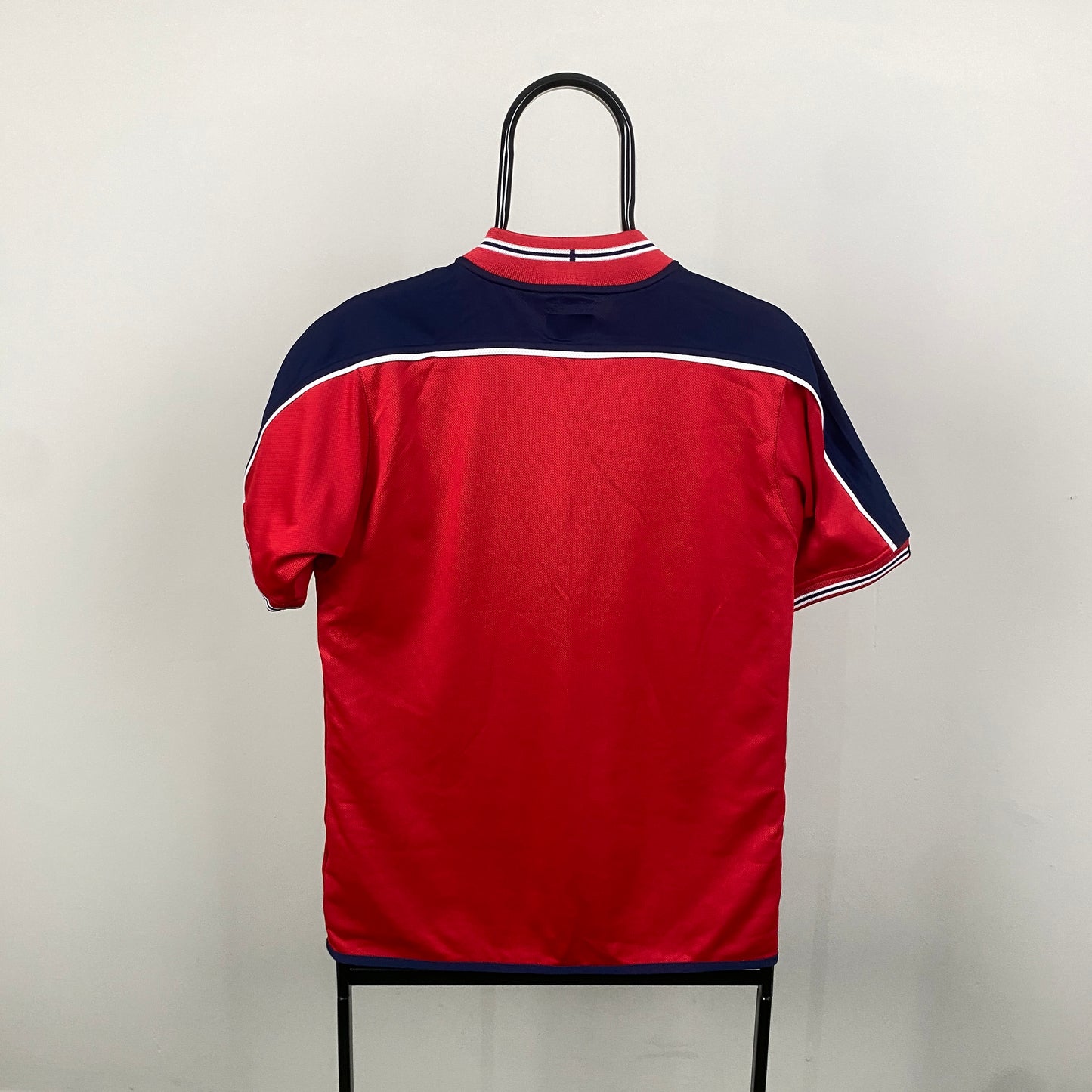 Retro Umbro Norway Football Shirt T-Shirt Red Small