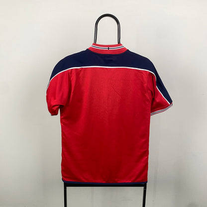 Retro Umbro Norway Football Shirt T-Shirt Red Small