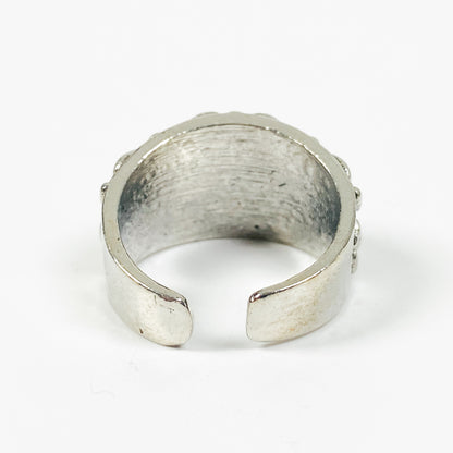 Vintage Adjustable Antique Feature Ring Silver