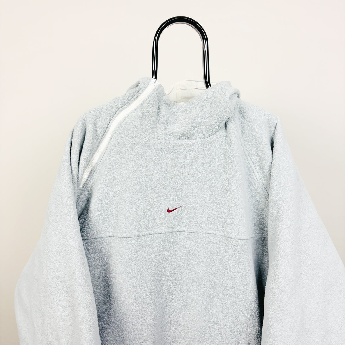 00s Nike Reversible Sidewinder Fleece Coat Jacket White Blue Large