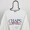 Retro Chaps Ralph Lauren Sweatshirt White Large