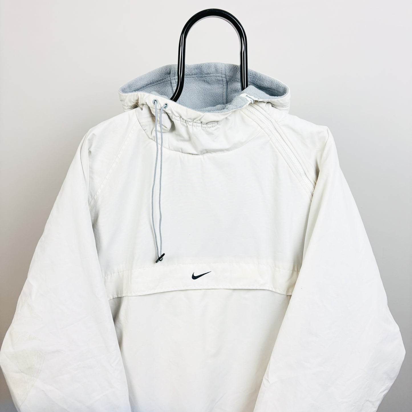 00s Nike Reversible Sidewinder Fleece Coat Jacket White Blue Large