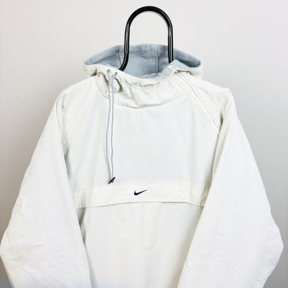00s Nike Reversible Sidewinder Fleece Coat Jacket White Blue Large