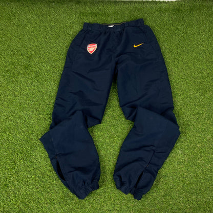 00s Nike Arsenal Windbreaker Jacket + Joggers Tracksuit Set Blue XS