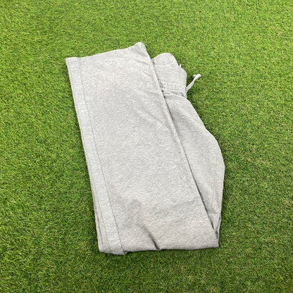 00s Nike Wide Leg Cotton Joggers Grey Small