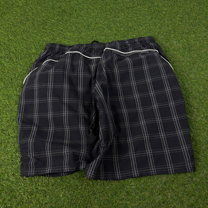 00s Nike Plaid Court Shorts Black XXL