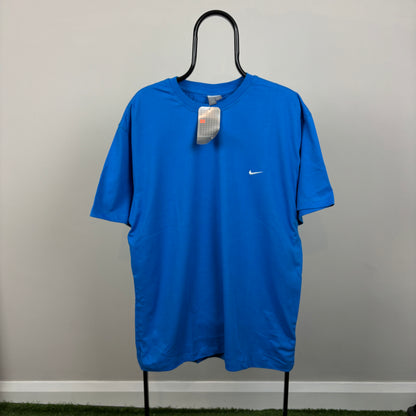00s Nike Swoosh T-Shirt Blue XL