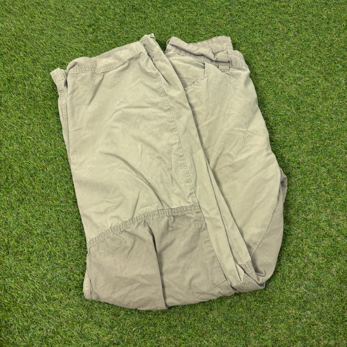 90s Quiksilver Cargo Trousers Joggers Green Small