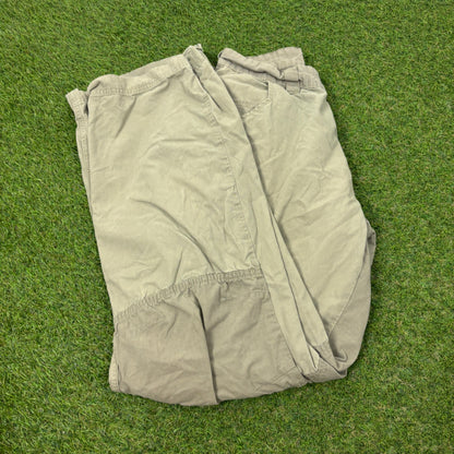 90s Quiksilver Cargo Trousers Joggers Green Small