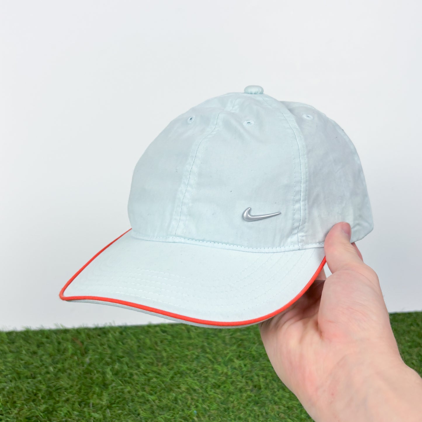 00s Nike Metal Swoosh Hat Blue