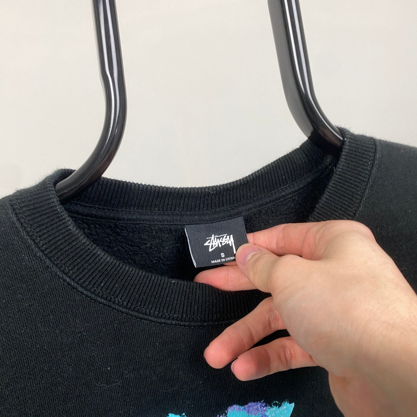 00s Stussy Worldwide Sweatshirt Black Small