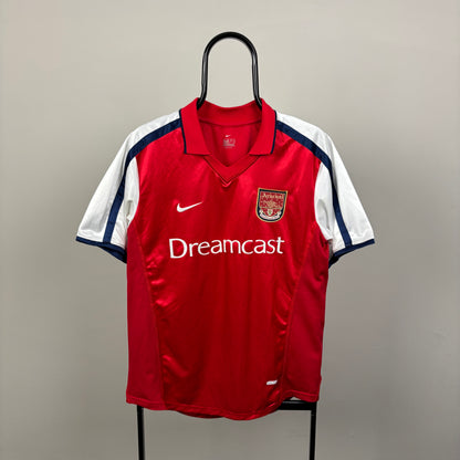 90s Nike Arsenal Football Shirt T-Shirt Red Medium
