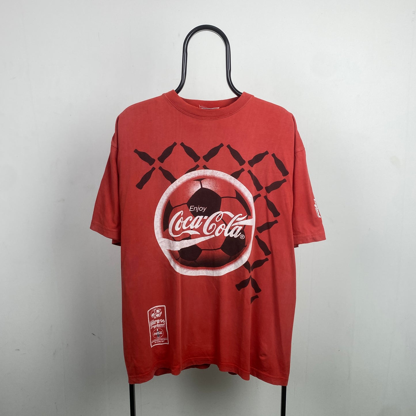 Retro Euro 96 Coca Cola T-Shirt Red XL