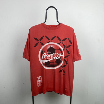 Retro Euro 96 Coca Cola T-Shirt Red XL