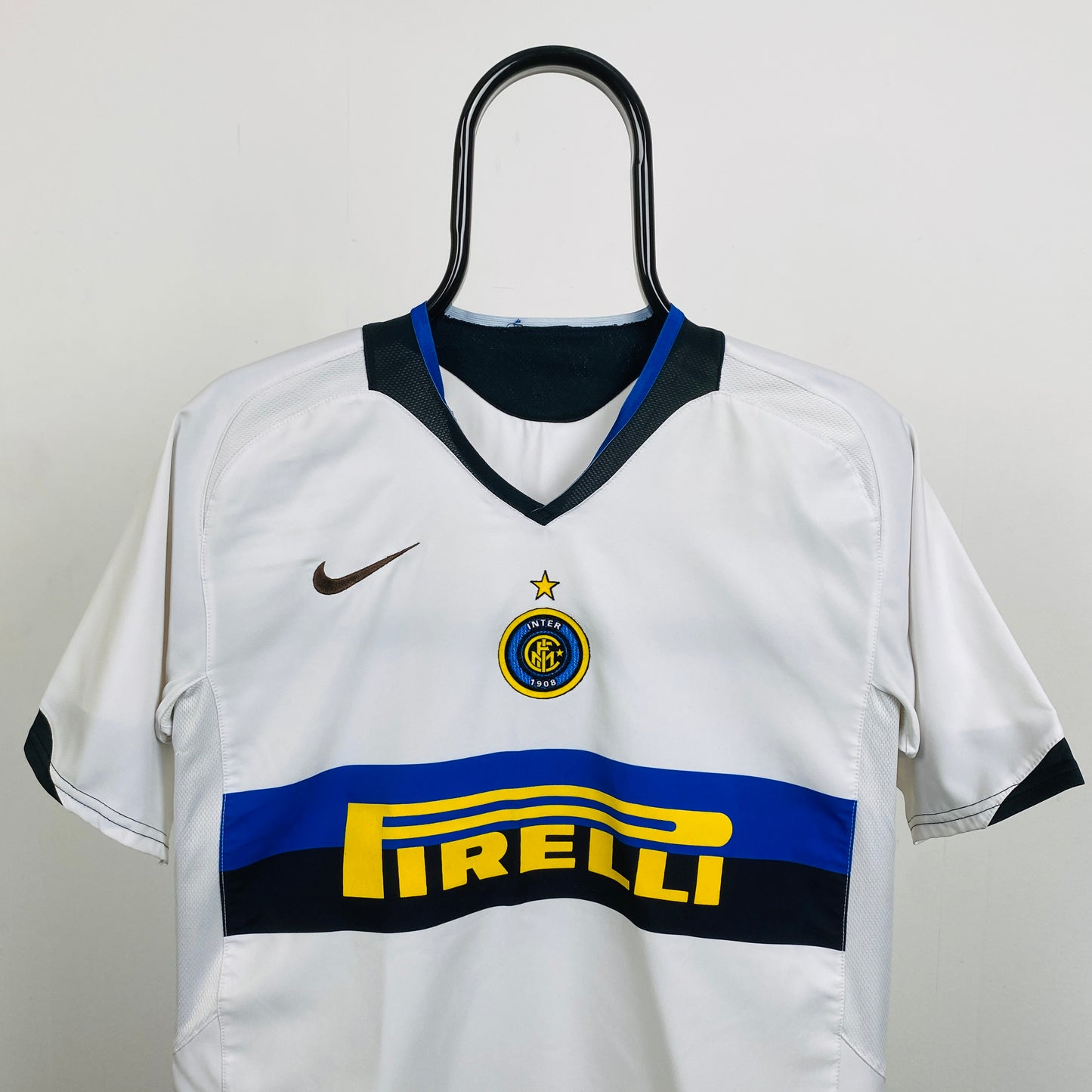 00s Nike Inter Milan Football Shirt T-Shirt White Small