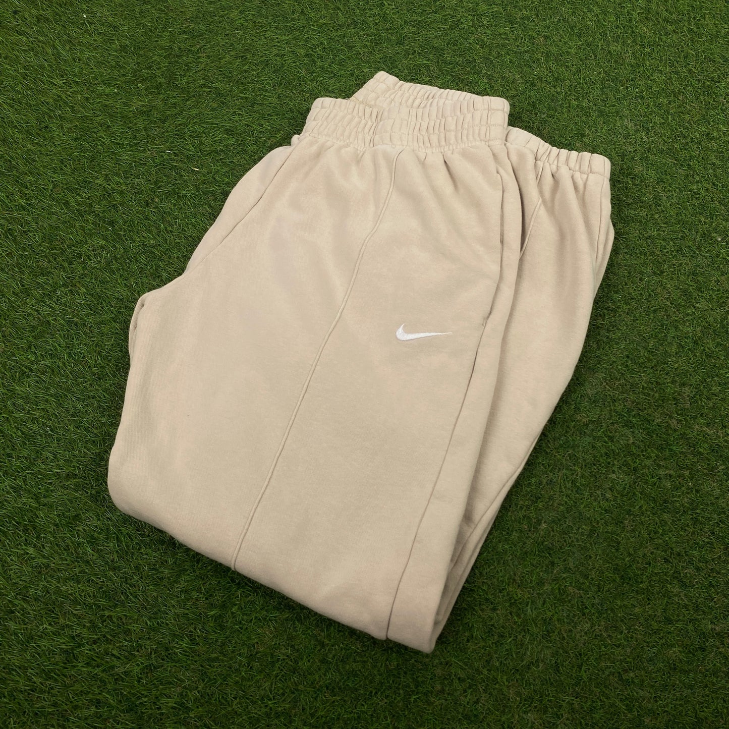 00s Nike Wide Leg Cotton Joggers Brown Small