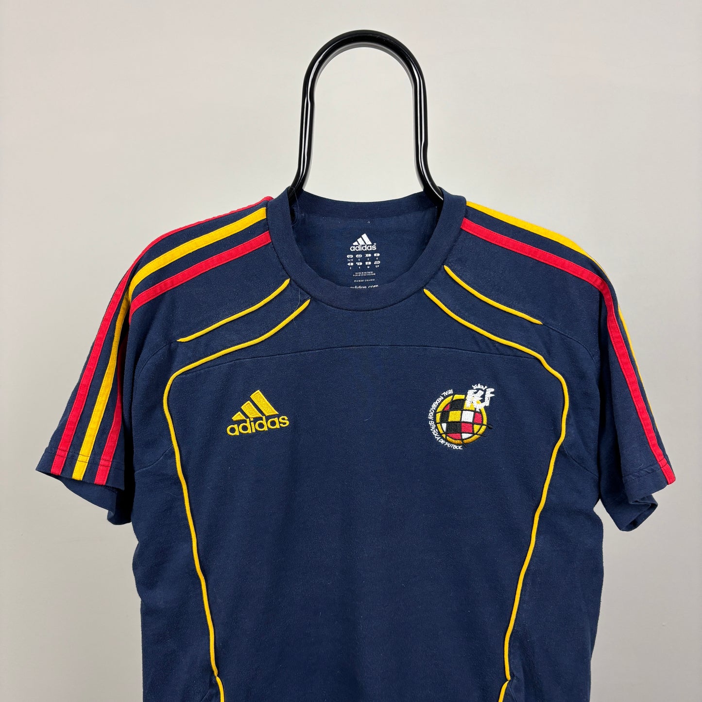 00s Adidas Spain T-Shirt Blue Small