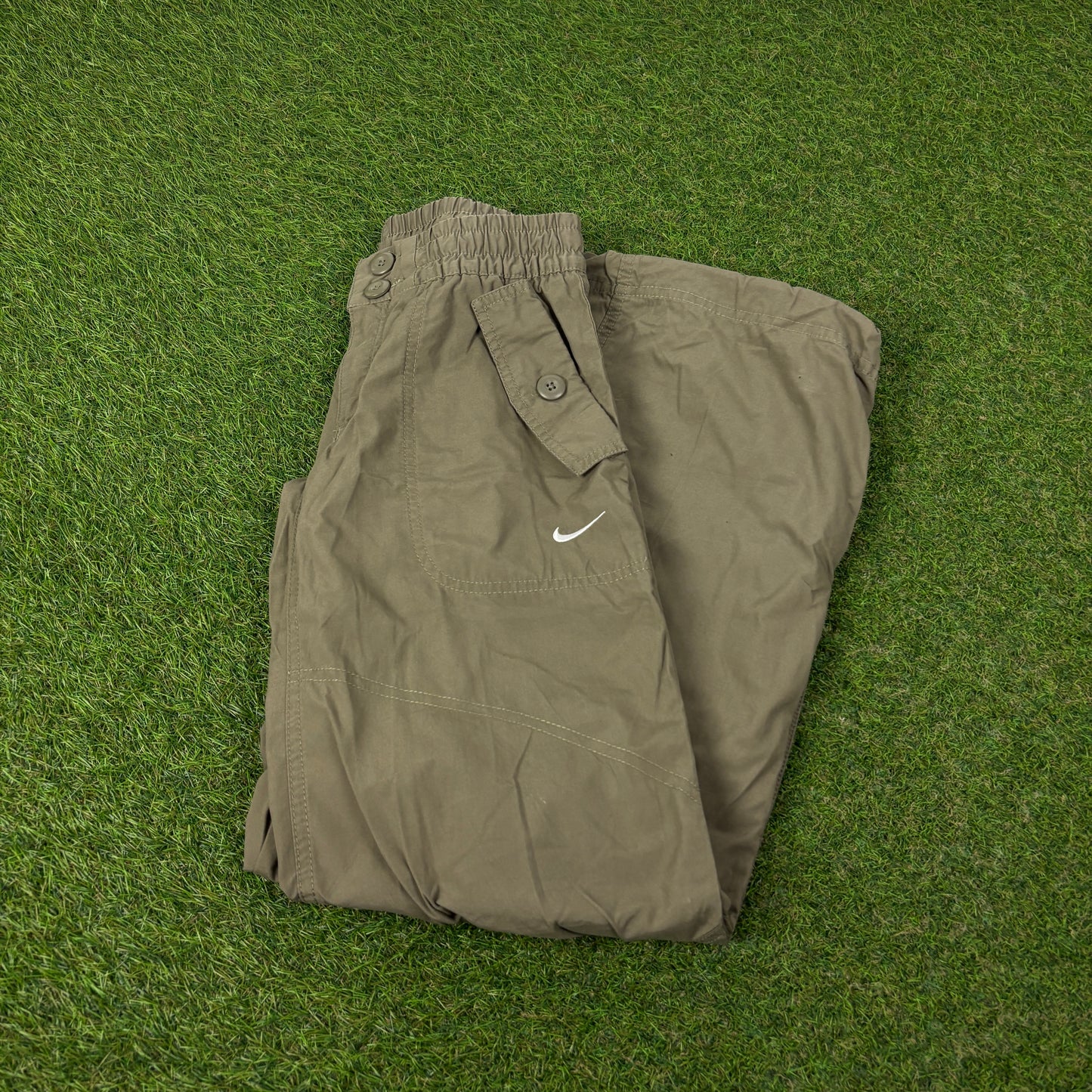 00s Nike Cargo Trousers Joggers Green XS