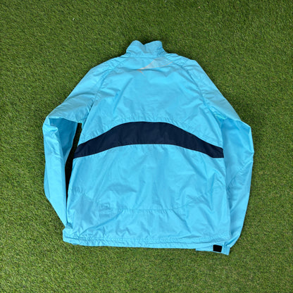00s Nike Clima-Fit Tracksuit Jacket + Joggers Set Blue Large